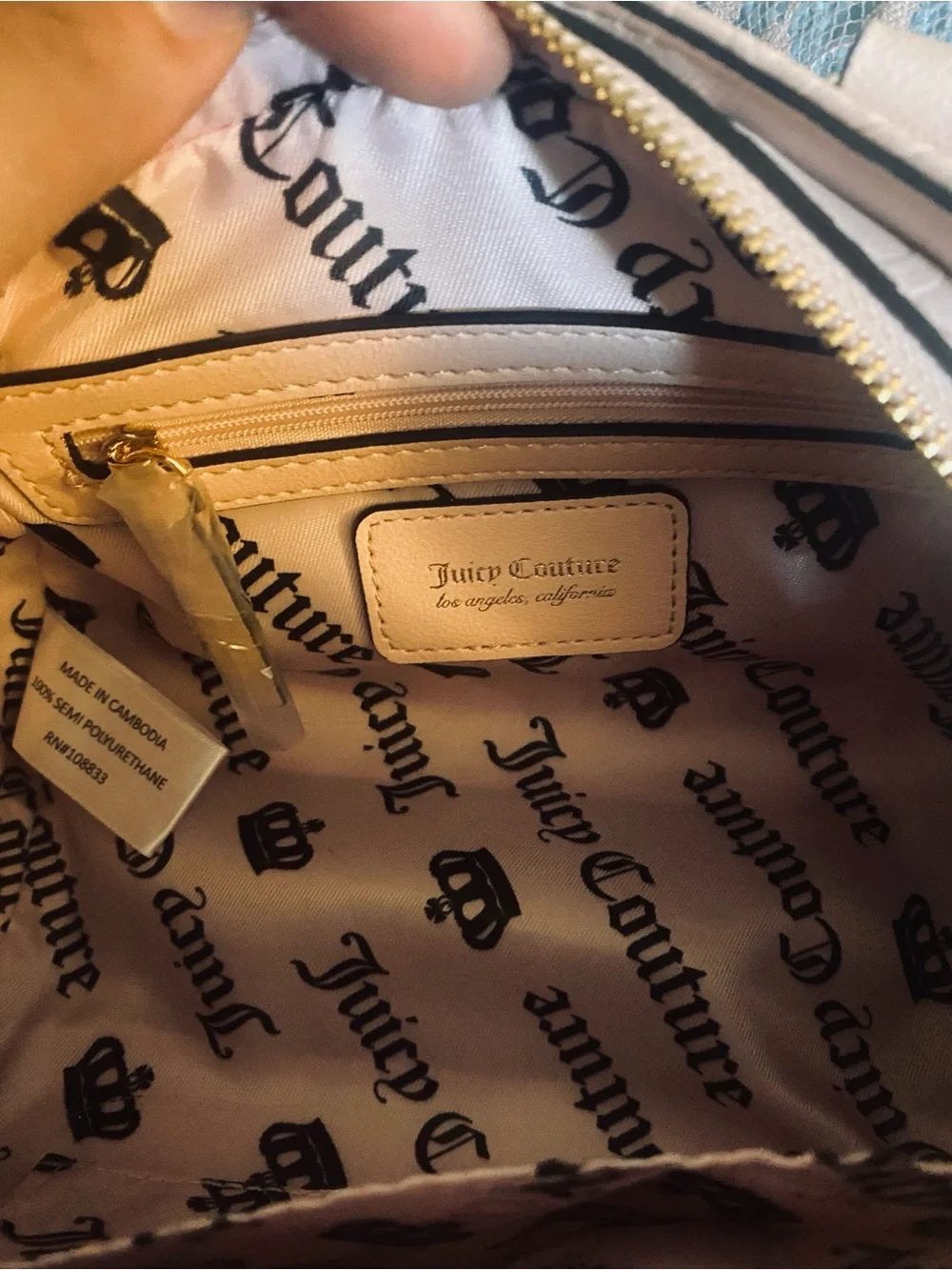 Juicy Couture Baby Pink Logo Crossbody Bag Set